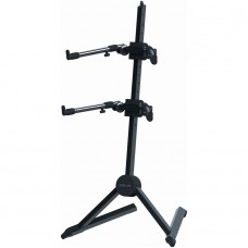 Quik Lok SL/930 Fully adjustable double-tier, slant keyboard stand w/nylon bag